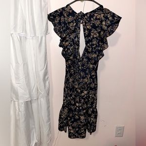 SHEIN open back floral dress, XS